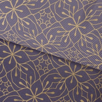 Luxurious Golden Flower Waterproof Oxford