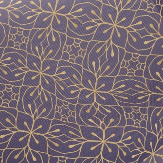 Luxurious Golden Flower Twill