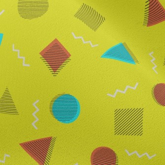 Abstract Circles And Triangles Chiffon