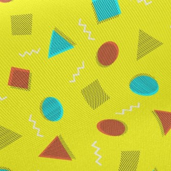 Abstract Circles And Triangles Twill