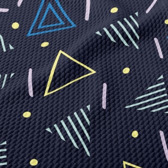 Chaotic Shapes Birdseye Piqué