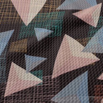Triangle And Mesh Birdseye Piqué