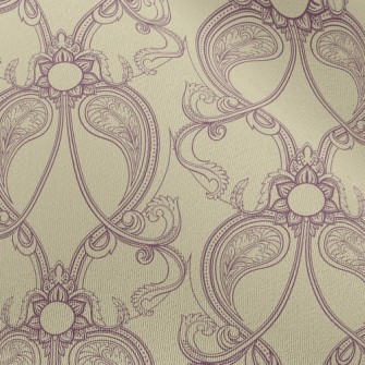 Retro Purple Flower Chiffon