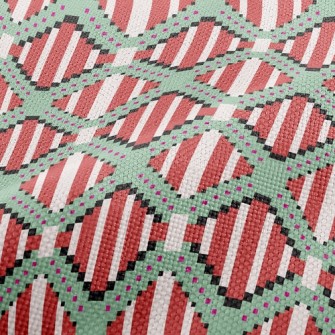 Ethnic Striped Totem Performance Linen