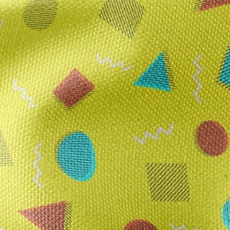 Abstract Circles And Triangles Waterproof Canvas