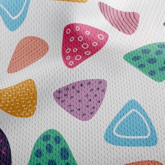 Colorful Triangle Creation Athletic Mesh Flat Back