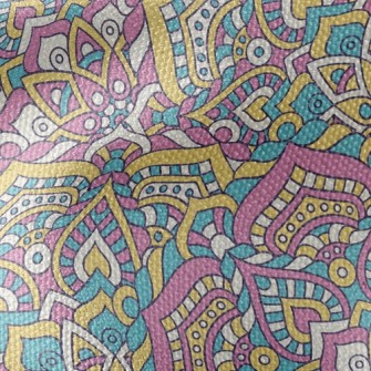 Sweet Ethnic Flower Waterproof Canvas