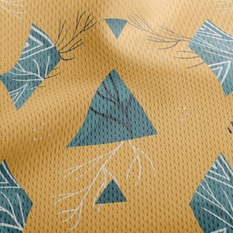 Triangle Plant Athletic Mesh Flat Back