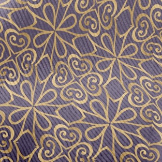 Golden Floral Floor Tiles Standard Corduroy