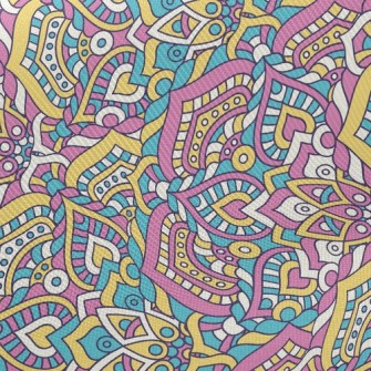 Sweet Ethnic Flower Twill