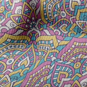 Sweet Ethnic Flower Terry