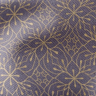 Luxurious Golden Flower Waterproof Canvas