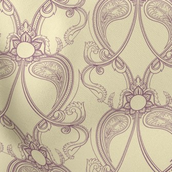 Retro Purple Flower Stretch Ponte