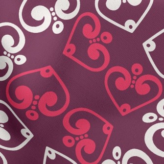 Red White Spades Stretch Ponte