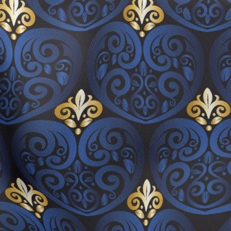 Blue Carved Stretch Ponte