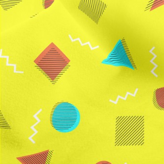 Abstract Circles And Triangles Micro Fleece