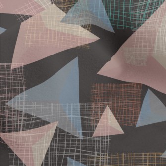 Triangle And Mesh Micro Fleece