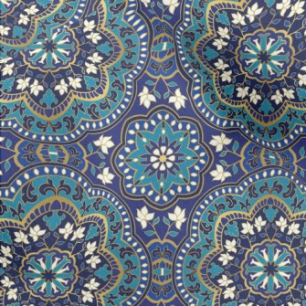 Blue Pattern Micro Fleece