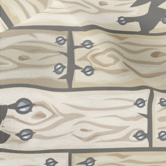 Scary Wooden Door Micro Fleece