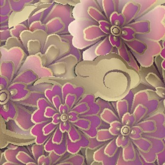 Noble Peony Micro Fleece