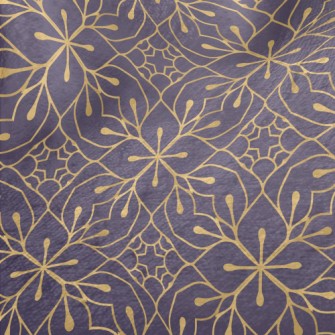 Luxurious Golden Flower Minky