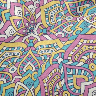 Sweet Ethnic Flower Minky