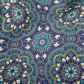 Blue Pattern Minky