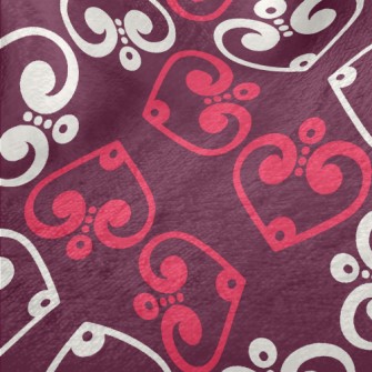 Red White Spades Minky