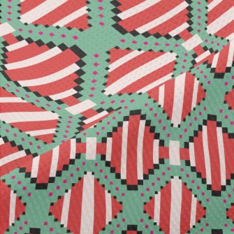 Ethnic Striped Totem Piqué