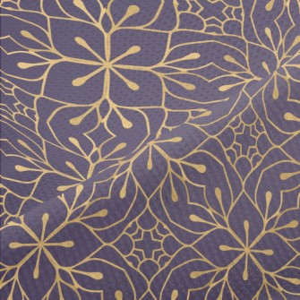 Luxurious Golden Flower Piqué