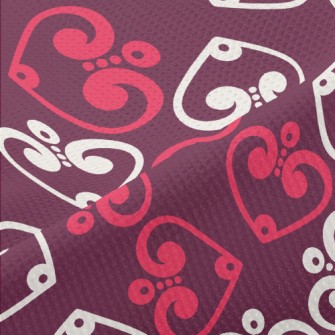 Red White Spades Piqué