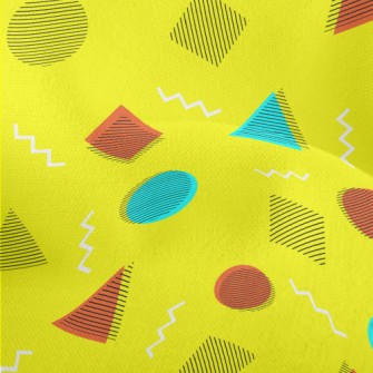 Abstract Circles And Triangles Lightweight Performance Linen