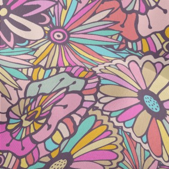 Flowers In Bloom Lightweight Performance Linen