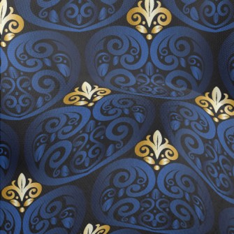 Blue Carved Lightweight Performance Linen