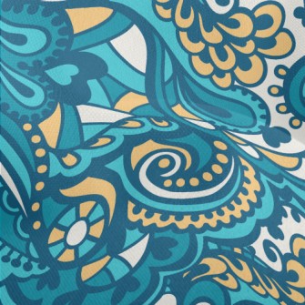 Abstract Hand Drawn Lightweight Performance Linen