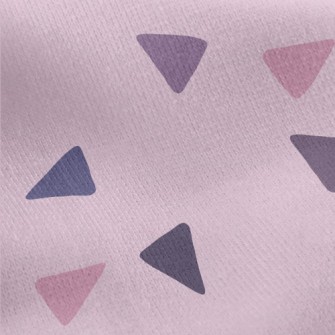 Purple And Navy Jersey Backed Fleece