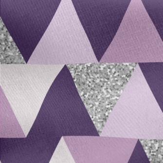 Purple Triangle Jersey Backed Fleece