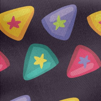 Triangle Meets Stars Jersey Backed Fleece