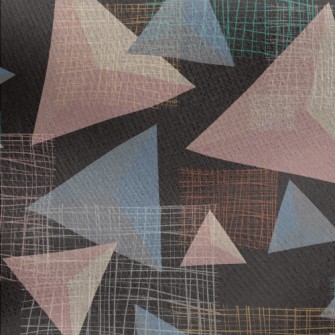 Triangle And Mesh Jersey Backed Fleece