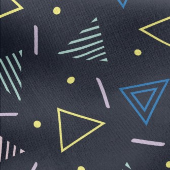 Chaotic Shapes Jersey Backed Fleece