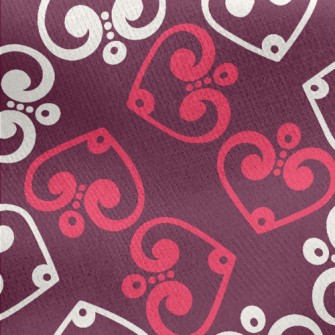 Red White Spades Jersey Backed Fleece