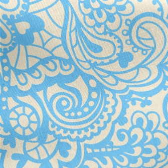 Blue Spray Jersey Backed Fleece