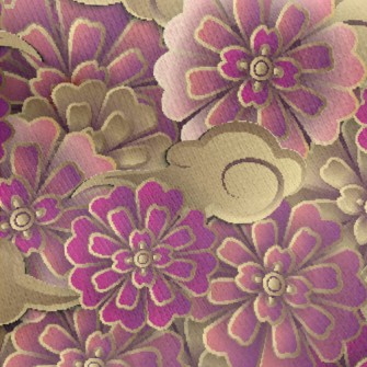 Noble Peony Jersey Backed Fleece