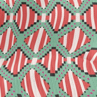 Ethnic Striped Totem Stretch Jersey