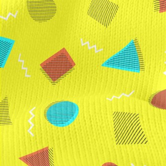Abstract Circles And Triangles Stretch Jersey