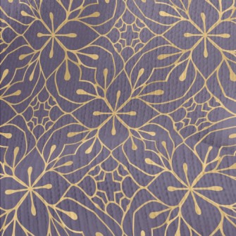 Luxurious Golden Flower Stretch Jersey