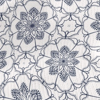 Retro Flower Totem Stretch Jersey