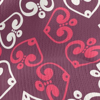Red White Spades Stretch Jersey