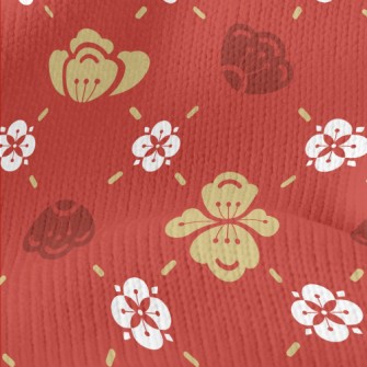 Chinese Plum Blossom Stretch Jersey