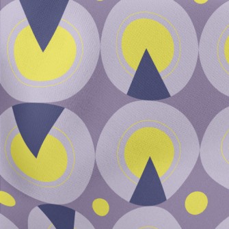 Combining Circles And Triangle Lightweight Cotton Poplin